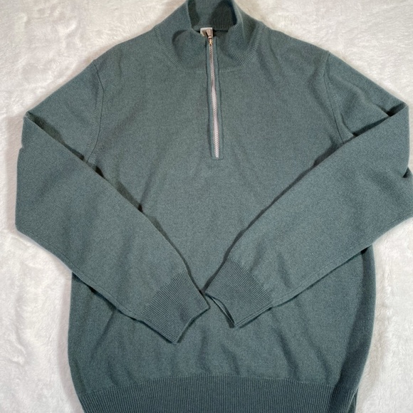 Eleventy Cashmere Quarter Zip Pullover - Picture 6 of 13